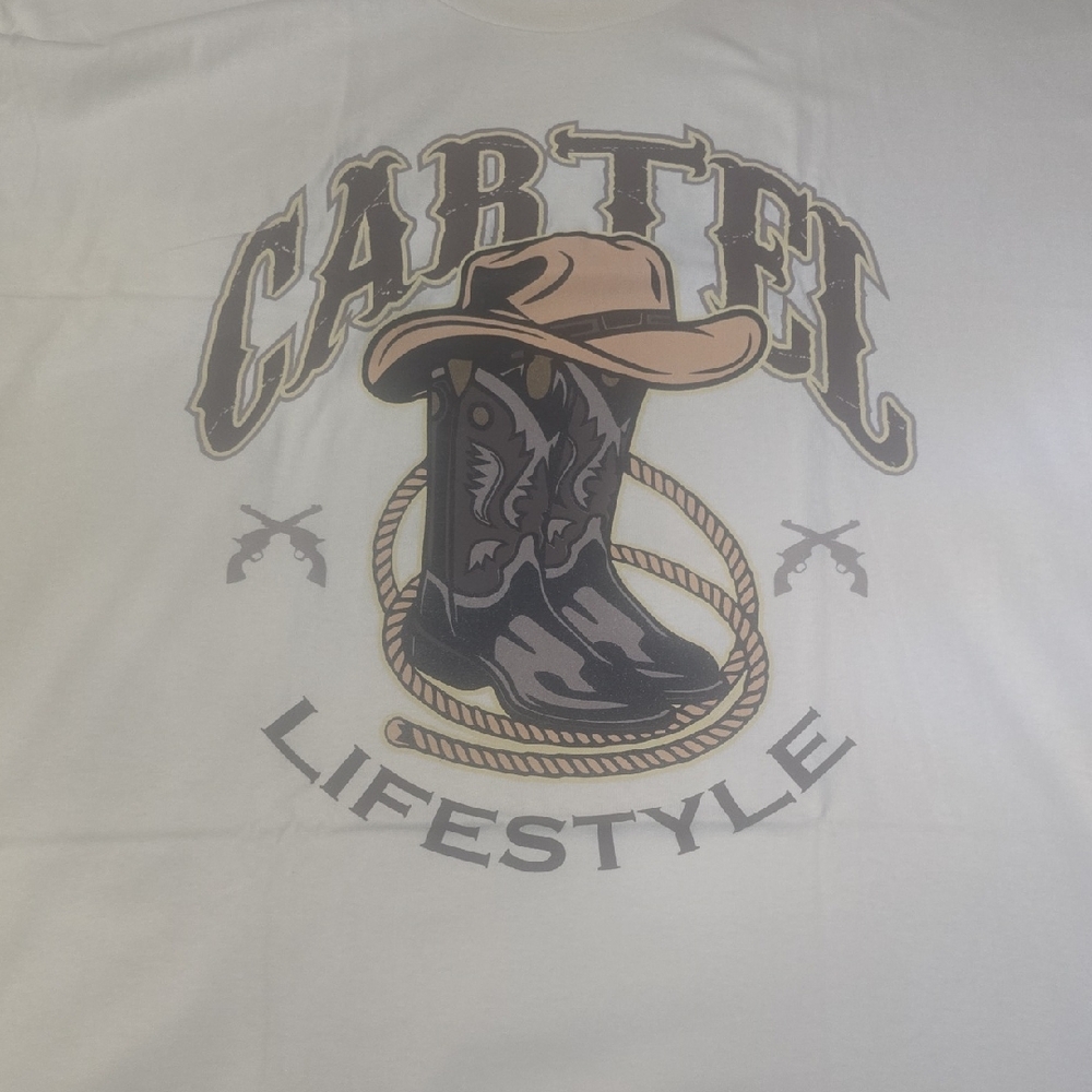 White Cowboy Graphic Tee